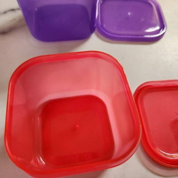 21 day fix Beachbody food storage square rainbow canisters many small portion si - Picture 3 of 3